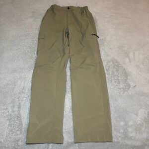 NONWE Pants Men 28x32 Tan Khaki Cargo Nylon Outdoor Hiking Lightweight Quick Dry